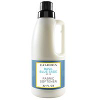 Caldrea Liquid Fabric Softener, Plant Derived, Helps remove static and wrinkles, Basil Blue Sage Scent, 32 oz