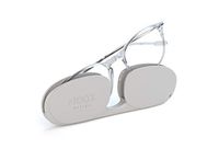 Nooz Optics - Reading Glasses Essential Alba - Oval Shape - Ultra-Light Nylon Frames - Ultra-Compact Case for Your Daily Carry - 6 Colors and 5 Corrections - for Men and Women.