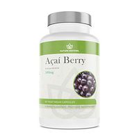 Organic Acai Berry Supplement, Freeze Dried, 90 Acai Berry Capsules, Non GMO, Gluten Free, Vegan