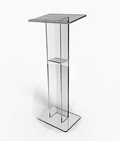 FixtureDisplays Acrylic Podium Plexiglass Pulpit School Church Lectern 15198
