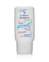 Brazmedics Arnica Cream, 2 Ounces, Eye Face and Body Cream, Homeopathic Natural Remedy to Relieve Pain, Swelling, Bruising and Inflammation