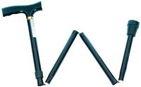 NRS Height Adjustable Folding Walking Stick with Contour Handle