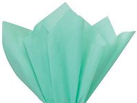 Buy All Store *16 Colors!!* Tissue Paper for Gift Wrapping 20"x26" Solid Sheets Your Choice! (20 Ct) (Aqua Blue-Green)