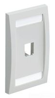Panduit CFPE1WHY 1-Gang 1-Port Faceplate, White