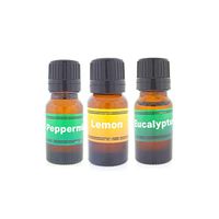 Love Abundance Set of 3 Essential Oils | Instant Energy Trio - Lemon, Eucalyptus, Peppermint