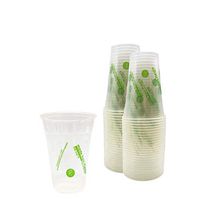 Repurpose 100% Compostable Plant Based Clear Cold Cup | 16 Ounce Party Cups | 300 Cups