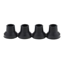 4 Pieces Durable Rubber Anti-Slid Heavy Duty Canes Replacement Tips for Stick End 16mm - Black, 16mm