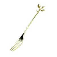 Mini Coffee Tea Branch Design Cup Spoon Fruit Fork Kitchen Gadget Tool Gift - Golden Fork SoundsBeauty