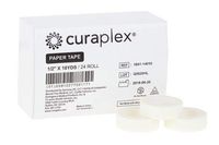 CURAPLEX Paper Adhesive Tape, White, 10 YDS, 1/2IN 24/BX,12BX/CS (CASE)