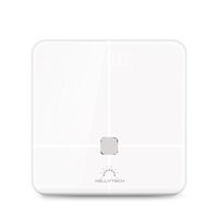 KELLYTECH High Precision Bluetooth Body Fat Scale -FDA Approved-Wireless Digital Bathroom Scale Body Weight, Body Fat, Water, Muscle Mass, BMI, BMR, Bone Mass and Visceral Fat, High Fashion,White