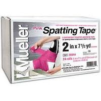 Mueller Spatting Elastic Adhesive Tape - 2in X 7.5yd - Pink - Pack of 6
