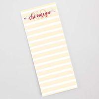 Chi Omega Sorority Notepad - Skinny Personalized Notepad
