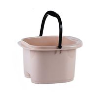 Foot spa Portable Foot Tub Shower Foot Bathtub Plastic Basin Relaxation (Color : Pink)