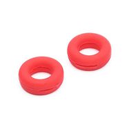 Clip-on Silicon Anti-Slip Ear Pads for Eyeglass Eyewear Sunglasses Temple Tip Sports Ear Hook Sleeve Retainer 1 Pair (Red)