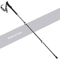 Crutches Outdoor Trekking Poles Straight Shank Light Walking Sticks Retractable Walking Sticks Hiking Mountain Climbing Super Light Cane Three Knots Folding Cane (Color : Gray)