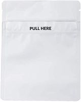 Loud Lock - CHILD RESISTANT- GRIP N PULL Mylar Bags - All White - 1000 Count - 1/8 Ounce - 5" x 4" - Packaging Bags - Mylar Bags For Food Storage - Resealable Bags - Storage Bag - Edible Packaging