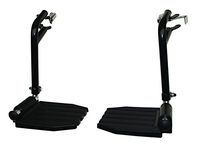 FRB412 - (1 Pair) Top Latch Black Footrest, Hemi Pin Spacing, Plastic Footrest, The pins These Hang on Have Spacing of 1 3/8" Apart, Please Measure, Look at Photos