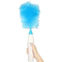 Electrinic Hair Brush Spin Electric Hand Duster Motorized Dust Wand Removes Dust Home Clean Brush (Color : Blue)