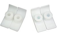 Medical Walker 2 Pairs Durable Ski Pads Glides for Walkers Color White