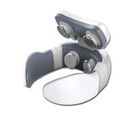 Q&N Electric Neck Massager Deep Tissue Massage for Neck Heating + Vibration + 9 Speed Portable 4D Neck Massage Equipment for Home Car Office and Travel,White