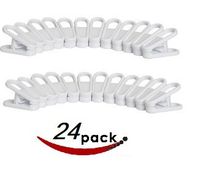 1InTheHome Multi-purpose Hanger Clips (24 Count)