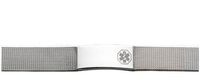 Ladies Stainless Steel Medical Alert ID Mesh Bracelet