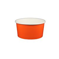 6 oz Yogurt Paper Cups- 1000 Count (Solid Orange)