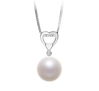 Gabrielle White 10-11mm AAAA Quality Freshwater 925 Sterling Silver Cultured Pearl Pendant For Women