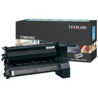 Lexmark High Yield Black Return Program Toner Cartridge, 10000 Yield (C780H1KG)