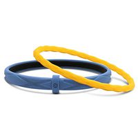 Power Ionics Prism Double Row Unisex Waterproof Ions and Germanium Sports Fashion Bracelet (Blue/Yellow)