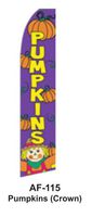 HPP 11-1/2' X 2-1/2' Brand New Advertising Tall Flag- Pumpkins (Crown)