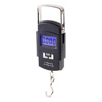FAgdsyigao 50Kg/10g Portable Digital Electronic Scale, Luggage Hanging Weight Hook Balance Weigher Tool Black