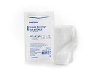 McKesson - Fluff Bandage Roll McKesson Cotton Gauze 6-Ply 4-1/2 Inch X 4-1/10 Yard Roll Sterile - 100/Case - McK