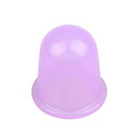 Small Cups Anti Cellulite Vacuum Body and Facial Silicone Massage Cupping Cups New, 1Pcs (Purple)