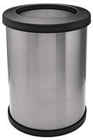 12 gal. Round Silver Trash Can