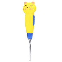 VICCKI Light LED Dig Flash Light Ear 3X Ear-Pick Wax Remover Pick Earpick Clean Ears (Yellow, Medium)