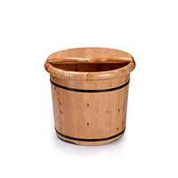 WYNZYYX Cedar Wood Foot Bath Barrel, Foot Bath Tub Height 35CM, Solid Wood Wash Basin Household Wooden Foot Tub Female Foot Bath Barrel