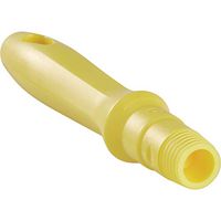 Vikan 29346 6.5" Polypropylene Handle with Threaded Tip, 1-3/16" Diameter, Yellow