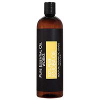 Pure Essential Oil Works 100% Pure Jojoba Oil, 100% Pure, Natural, Paraben-Free and Therapeutic Grade, 16 Ounces