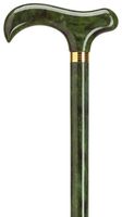 Ladies Derby Cane Fern Maple Shaft, Print Handle  -Affordable Gift! Item #DHAR-9169600