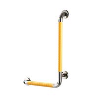 Bathroom safety rails 304 Stainless Steel Bathroom Corridor Handrail Accessible Bathroom Toilet Bath Anti-slip Safety Handle/Left (Color : White)