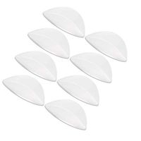 PIXNOR Transparent Silicone Adhesive Arch Support Gel Insole for Flat Feet,Set of 4