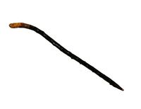 Blackthorn Walking Stick Hazel Shaft and Authentic Blackthorn Handle Genuine Irish Shillelagh Cane Copper Ferule Base Made in Ireland