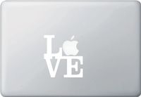 Yadda-Yadda Design Co. Love Sculpture - White - Vinyl Laptop or MacBook Decal