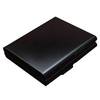 Wecando Aluminum Alloy Extra Slim Cigarette Case Hard Box and Holder with Solid Magnetic Flip Top Closure (Blue) (Black)