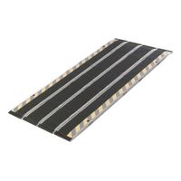 DecPac Portable 4-Panel Folding Fiberglass Wheelchair Ramp, 660 lbs. Capacity (with Edge Barrier, 5' L x 5" W)