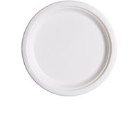 Eco-Products - Renewable & Compostable Sugarcane Plates - 7 inch Dinner Plate - (20 Packs of 50) EP-P011
