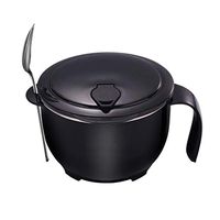 Bowl Bento Box 304 Stainless Steel Instant Noodle Bowl with Lid Student Set Convenient Chopsticks Meal Cup Dormitory Lunch Box Artifact Liner Health Send Tableware to Send Insulation Bag Household tab