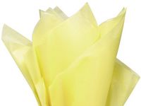 Light Yellow Gift Wrap Tissue Paper 20 Inch X 30 Inch - 48 Sheets Premium Tissue Paper A1 Bakery Supplies