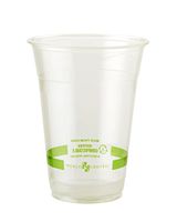 World Centric 100% Compostable Cups by World Centric, Made from Ingeo PLA, for Cold Drinks, Clear, 16 oz (Pack of 1000)